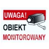 Znak UWAGA! OBIEKT MONITOROWANY LD30