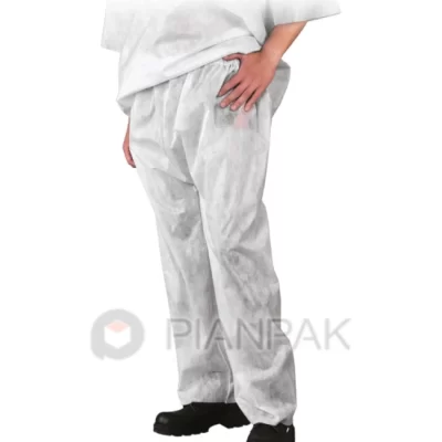 Spodnie do pasa z polipropylenu SFI białe