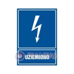 Znak elektryczny UZIEMIONO