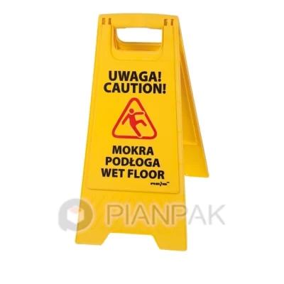 Stojak ze znakiem Wet Floor “Uwaga mokra podłoga”